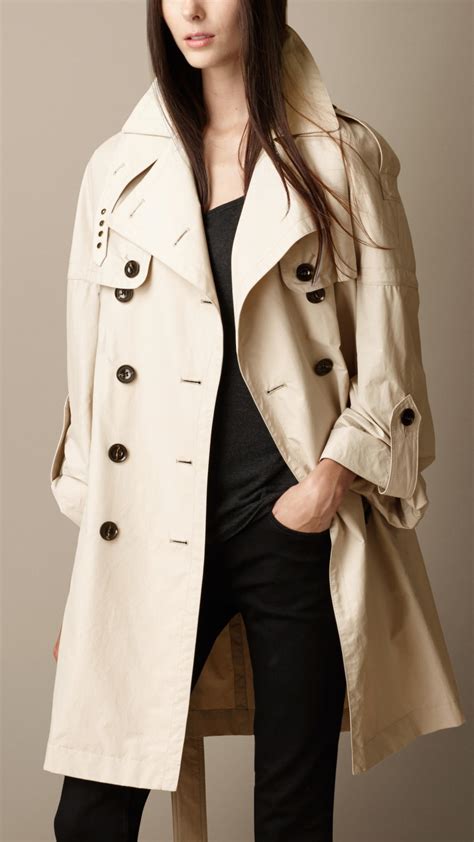 burberry oversized wool trench coat